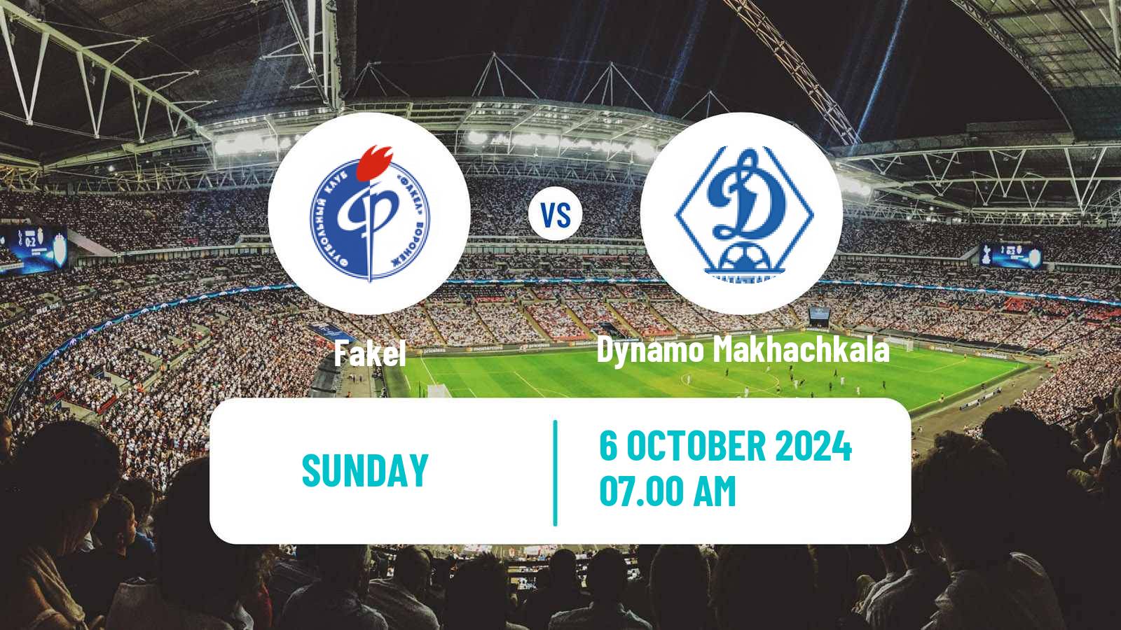 Soccer Russian Premier League Fakel - Dynamo Makhachkala