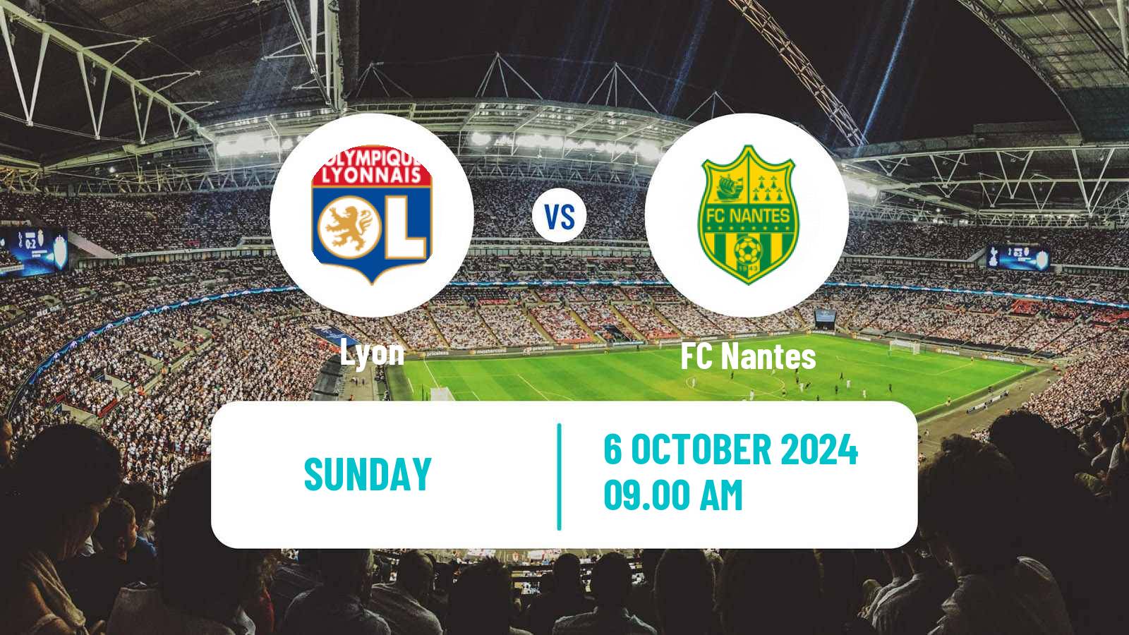 Soccer French Ligue 1 Lyon - Nantes