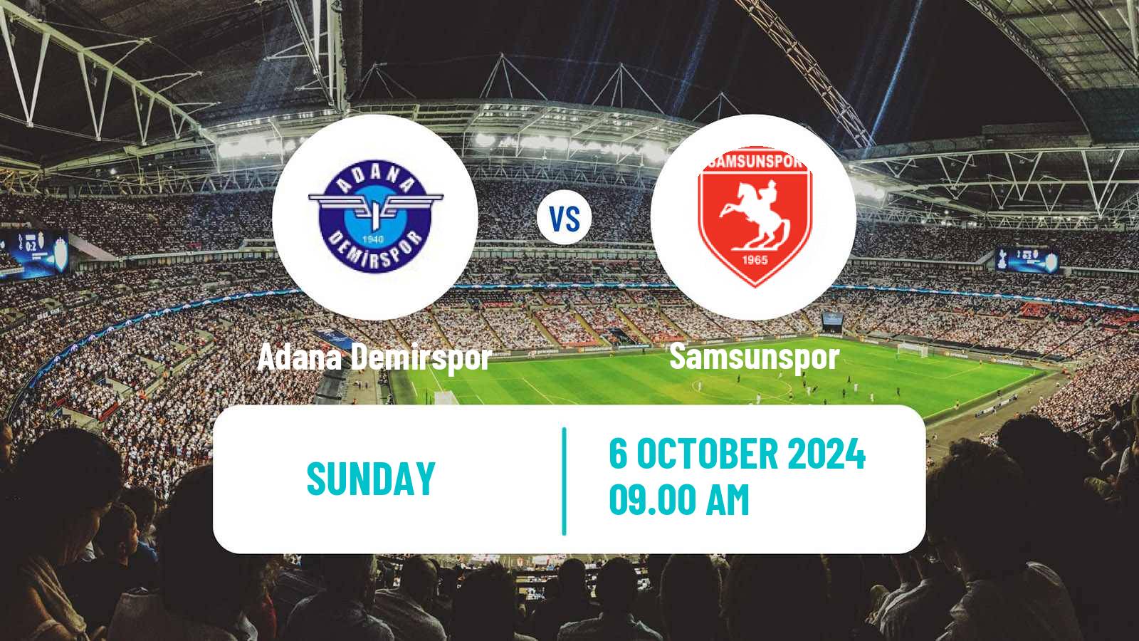 Soccer Turkish Super League Adana Demirspor - Samsunspor