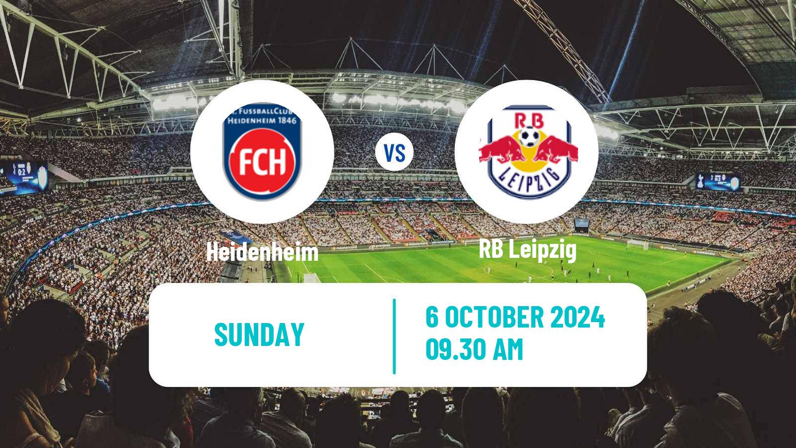 Soccer German Bundesliga Heidenheim - RB Leipzig