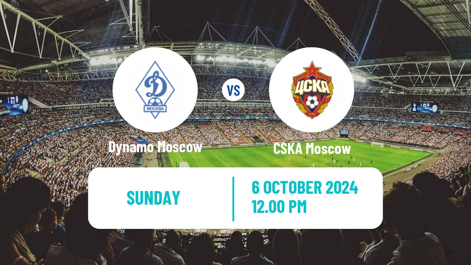 Soccer Russian Premier League Dynamo Moscow - CSKA Moscow