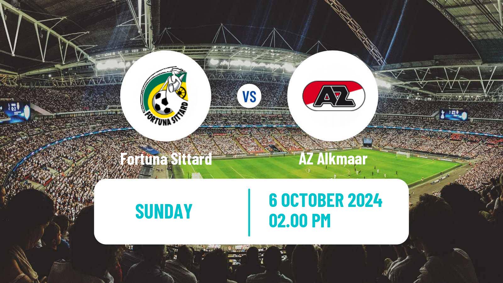 Soccer Dutch Eredivisie Fortuna Sittard - AZ Alkmaar