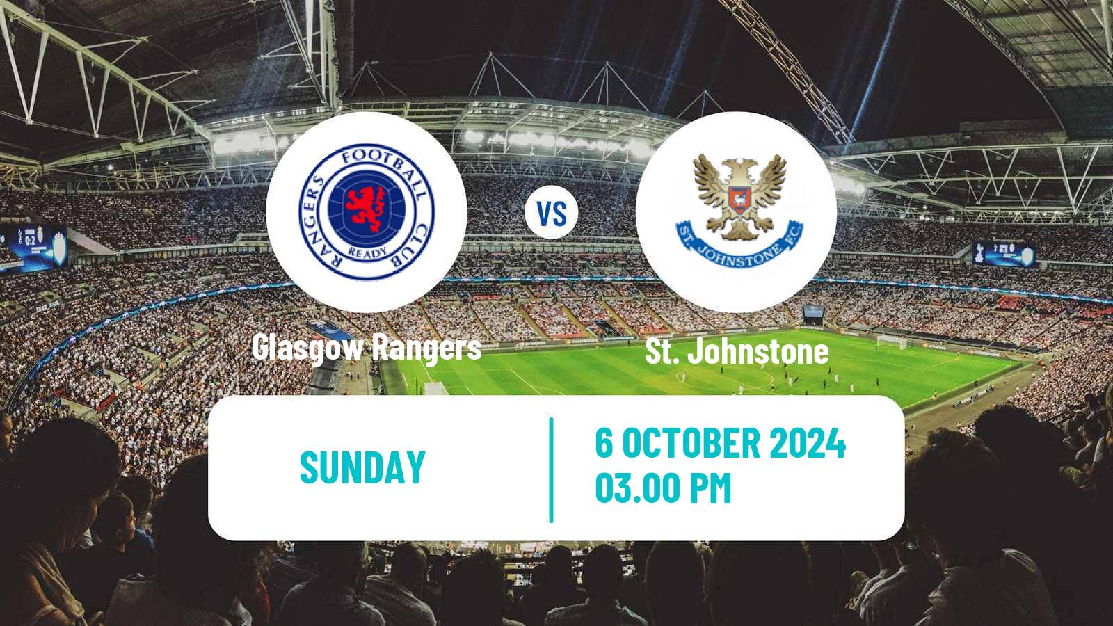 Soccer Scottish Premier League Glasgow Rangers - St. Johnstone