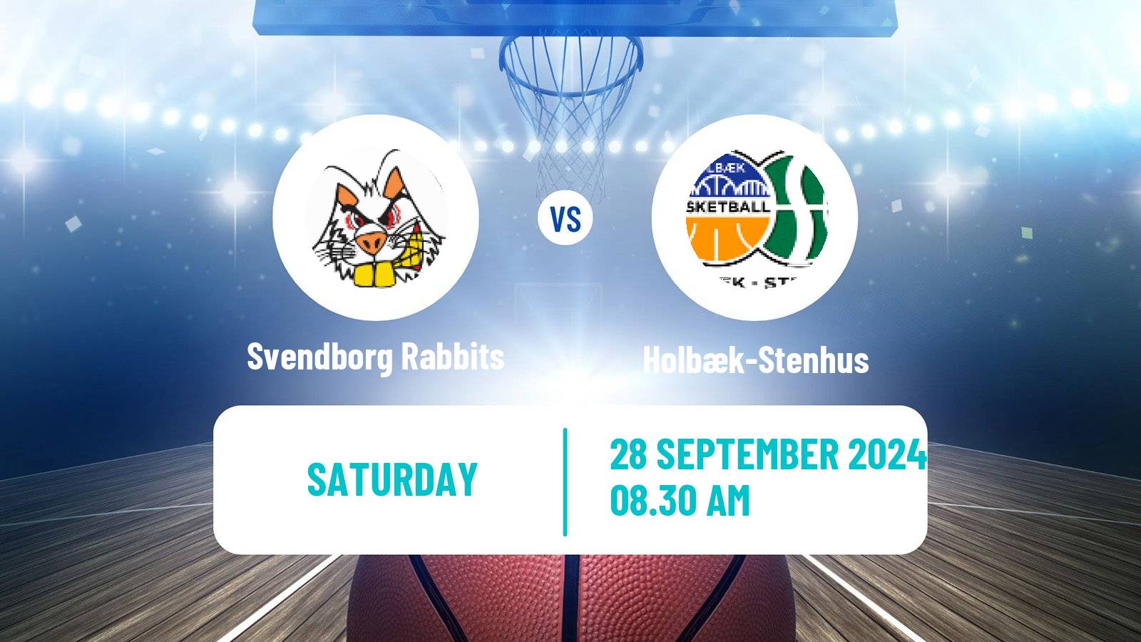 Basketball Danish Basketligaen Svendborg Rabbits - Holbæk-Stenhus