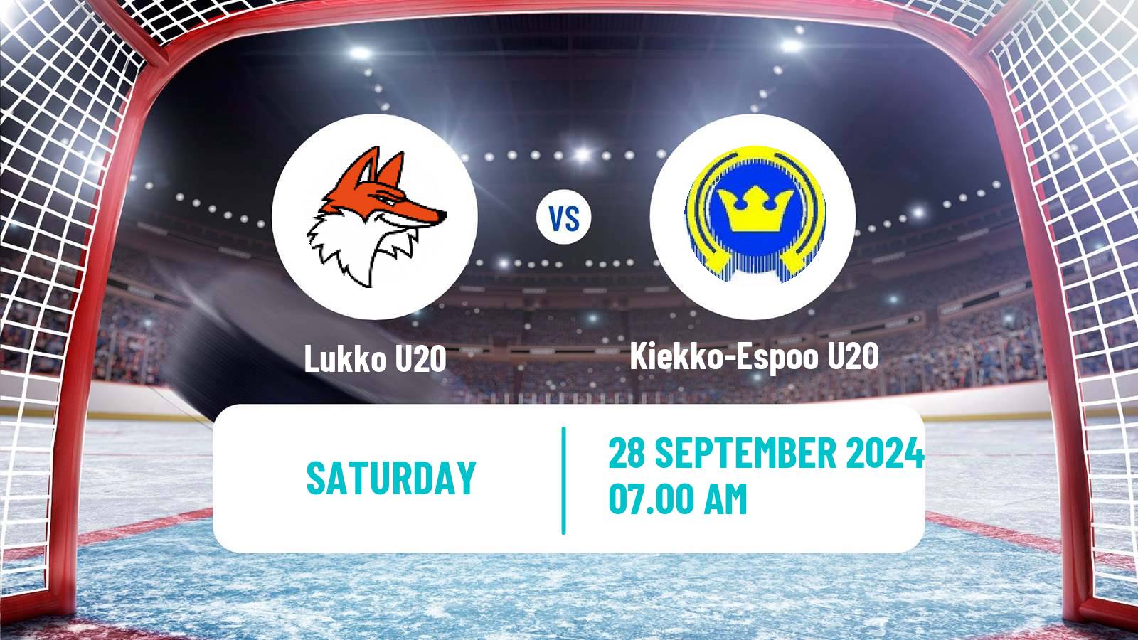 Hockey Finnish SM-sarja U20 Lukko U20 - Kiekko-Espoo U20