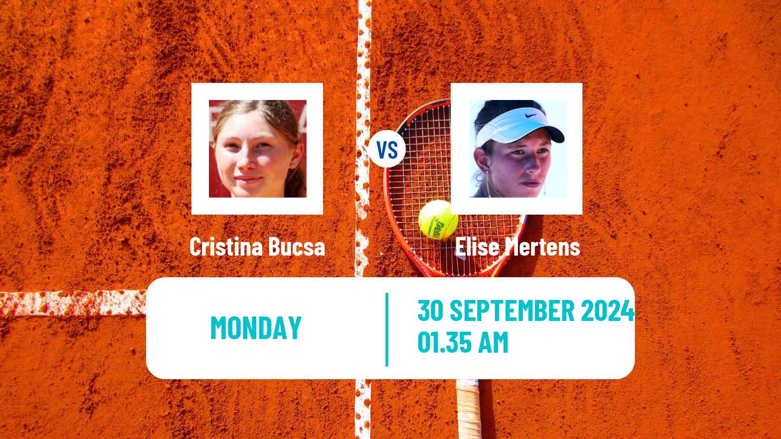 Tennis WTA Beijing Cristina Bucsa - Elise Mertens