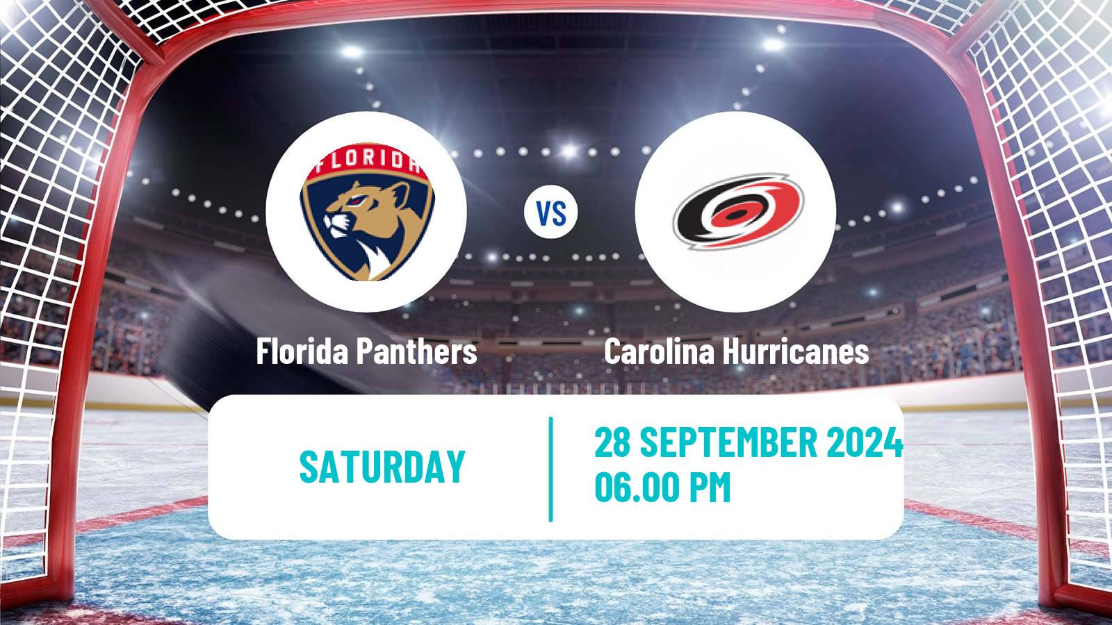 Hockey NHL Florida Panthers - Carolina Hurricanes