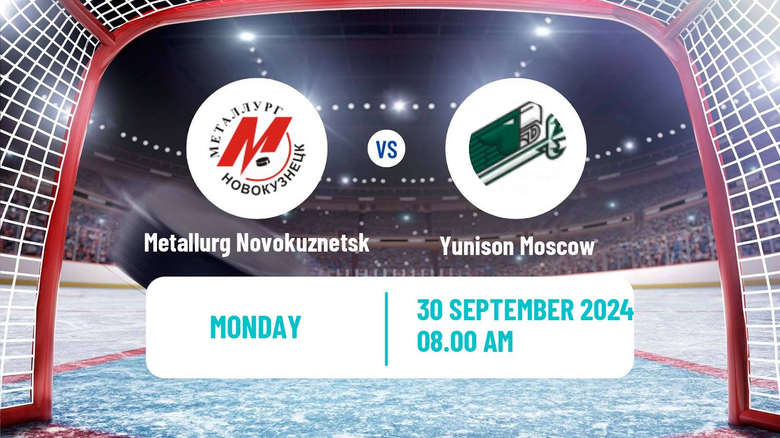 Hockey VHL Metallurg Novokuznetsk - Yunison Moscow