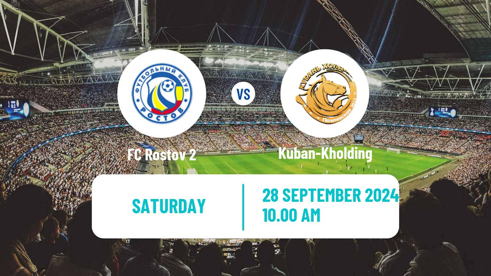 Soccer FNL 2 Division B Group 1 Rostov 2 - Kuban-Kholding