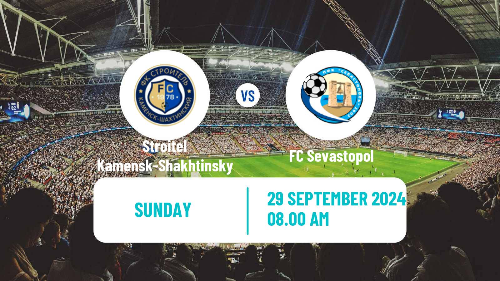 Soccer FNL 2 Division B Group 1 Stroitel Kamensk-Shakhtinsky - FC Sevastopol