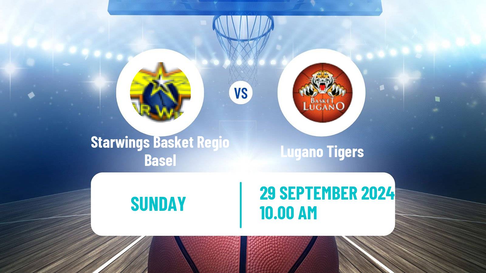 Basketball Swiss SB League Basketball Starwings Basket Regio Basel - Lugano Tigers