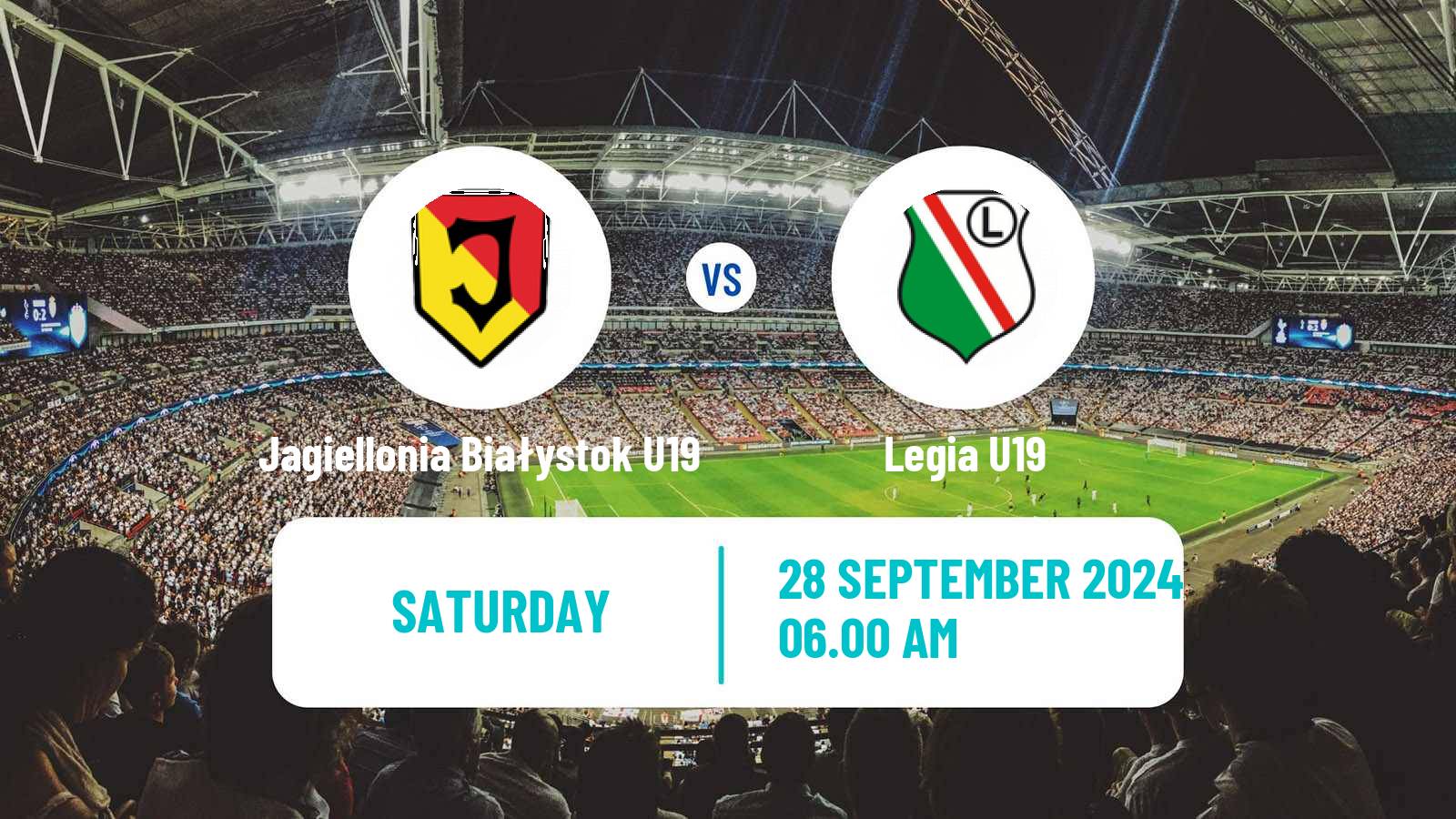 Soccer Polish Central Youth League Jagiellonia Białystok U19 - Legia U19