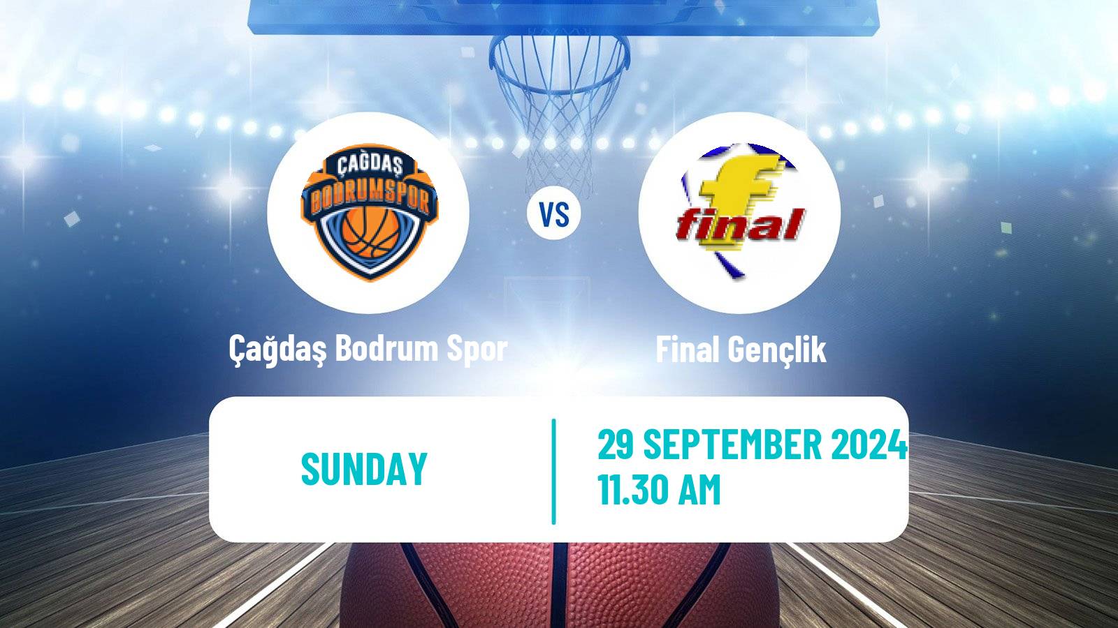 Basketball Turkish TBL Çağdaş Bodrum Spor - Final Gençlik