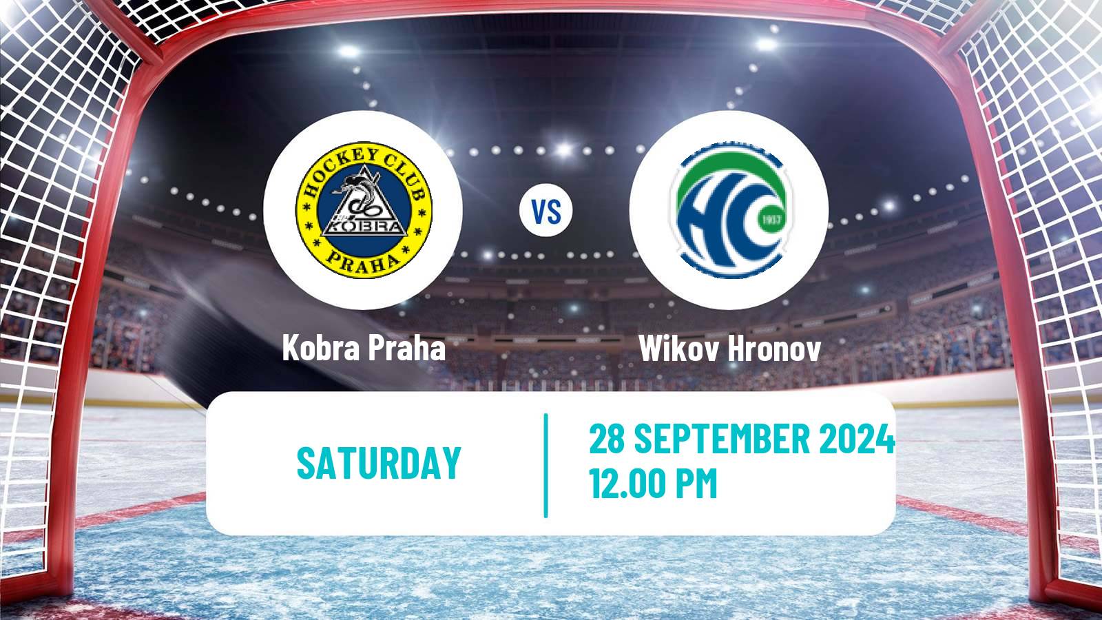 Hockey Czech 2 Liga Hockey West Kobra Praha - Wikov Hronov