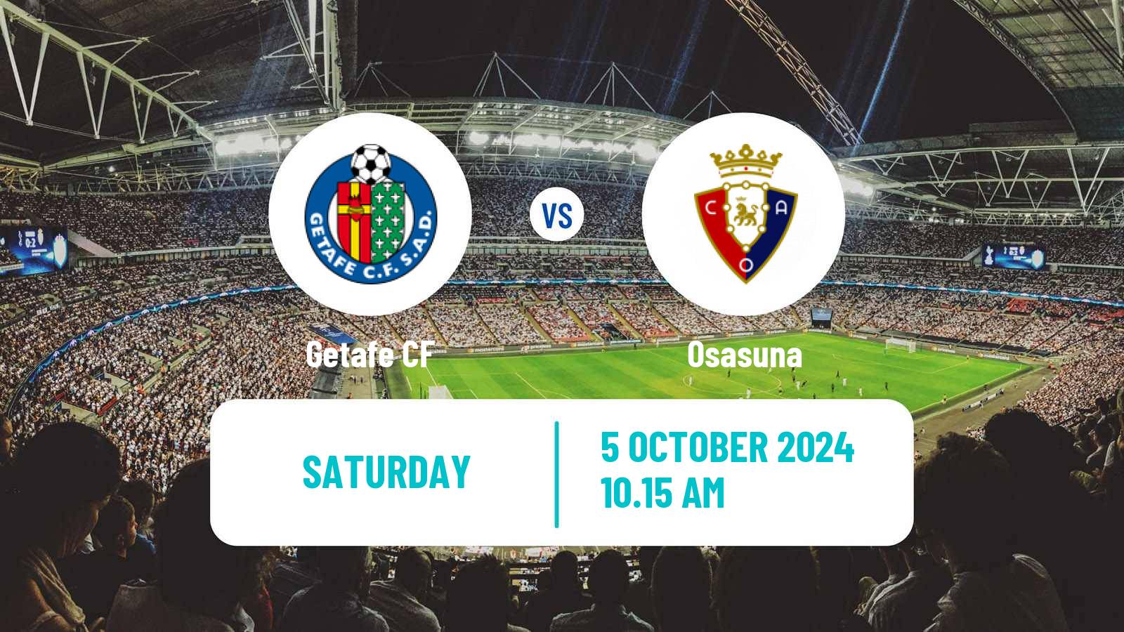 Soccer Spanish LaLiga Getafe - Osasuna