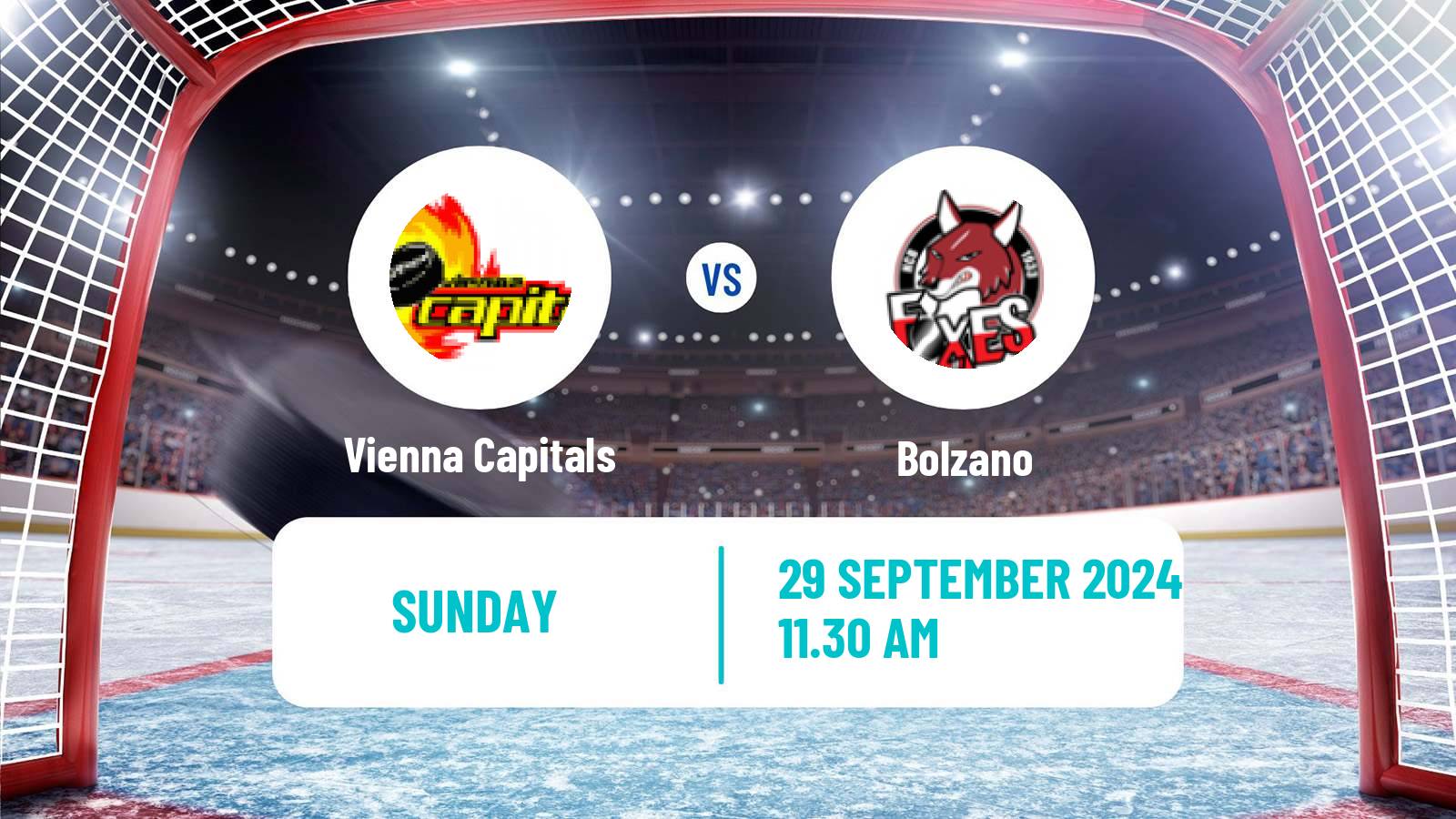 Hockey Austrian Ice Hockey League Vienna Capitals - Bolzano