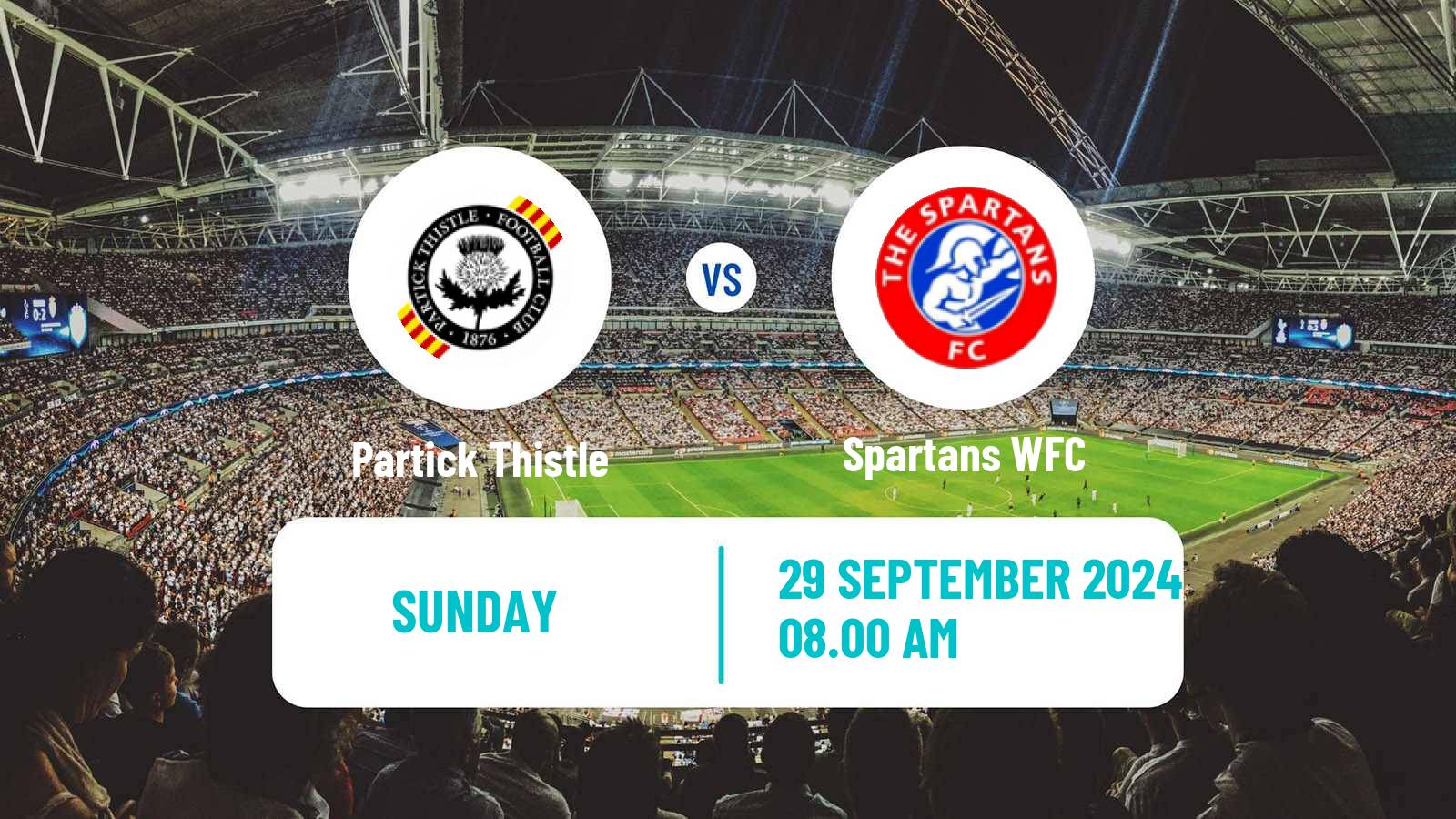 Soccer Scottish SWPL Cup Women Partick Thistle - Spartans