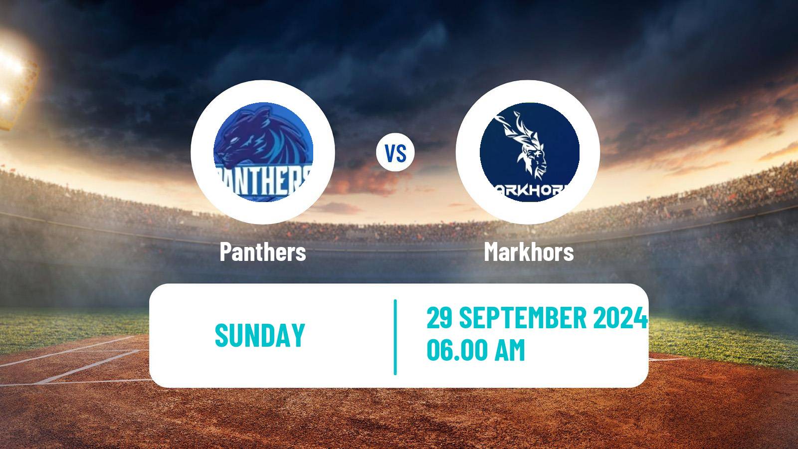 Cricket Pakistan Champions One-Day Cup Panthers - Markhors