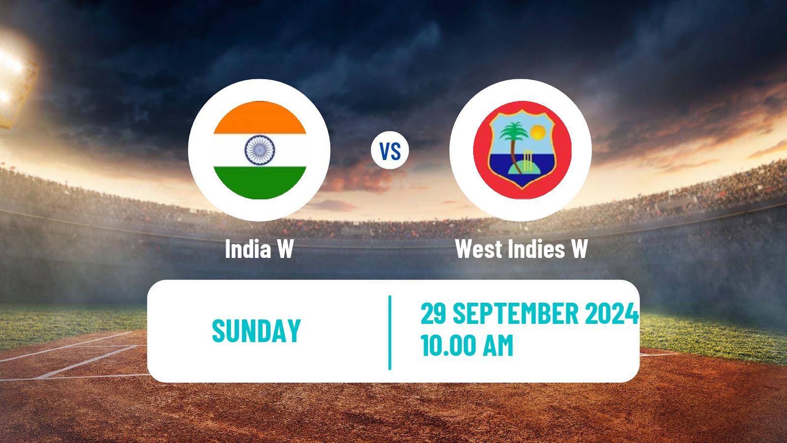 Cricket ICC World Twenty20 Women India W - West Indies W