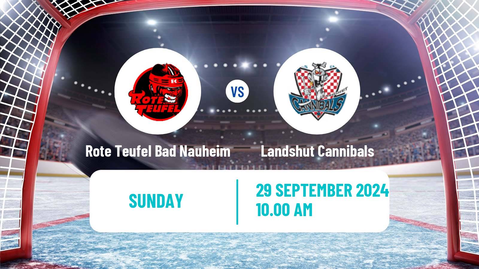 Hockey German DEL2 Rote Teufel Bad Nauheim - Landshut Cannibals