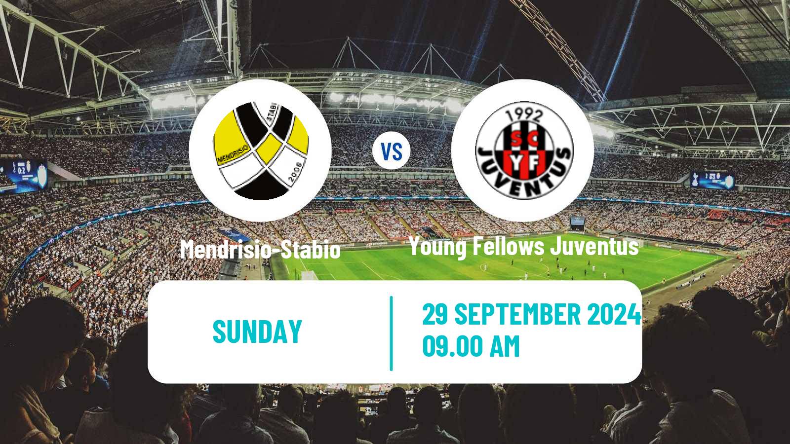 Soccer Swiss 1 Liga Classic Group 3 Mendrisio-Stabio - Young Fellows Juventus