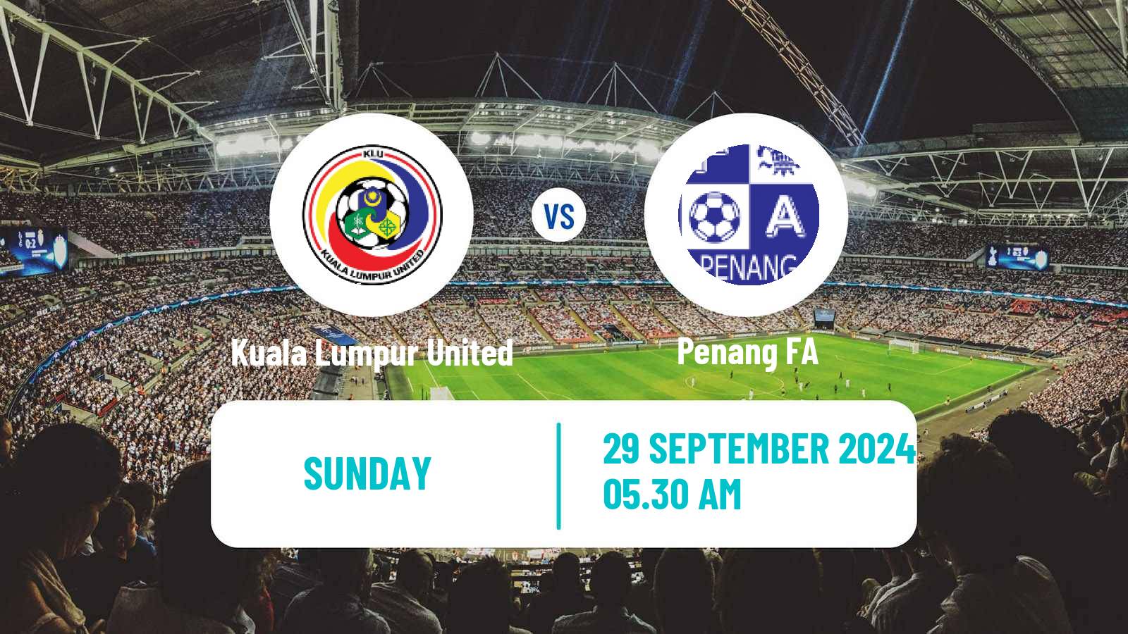 Soccer Malaysian Super League Kuala Lumpur United - Penang