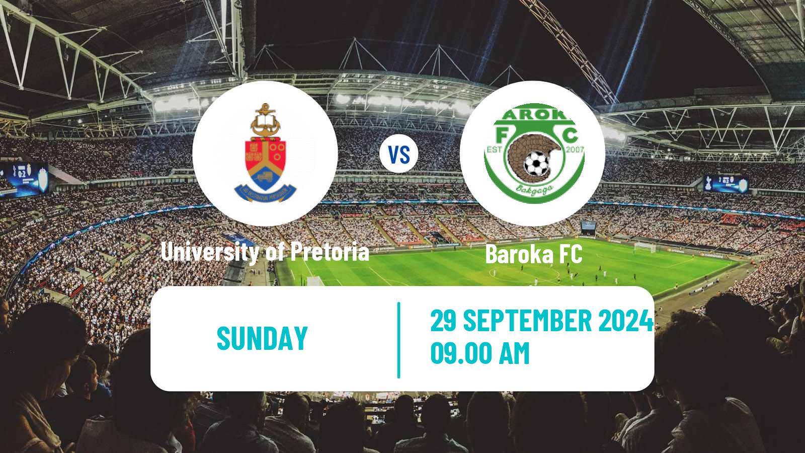 Soccer South African First Division University of Pretoria - Baroka