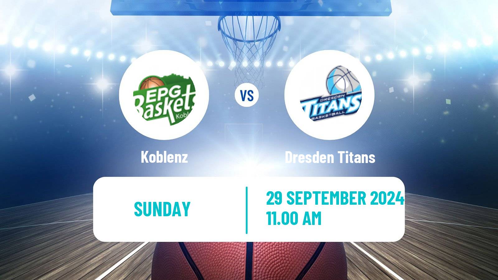 Basketball German Pro A Basketball Koblenz - Dresden Titans