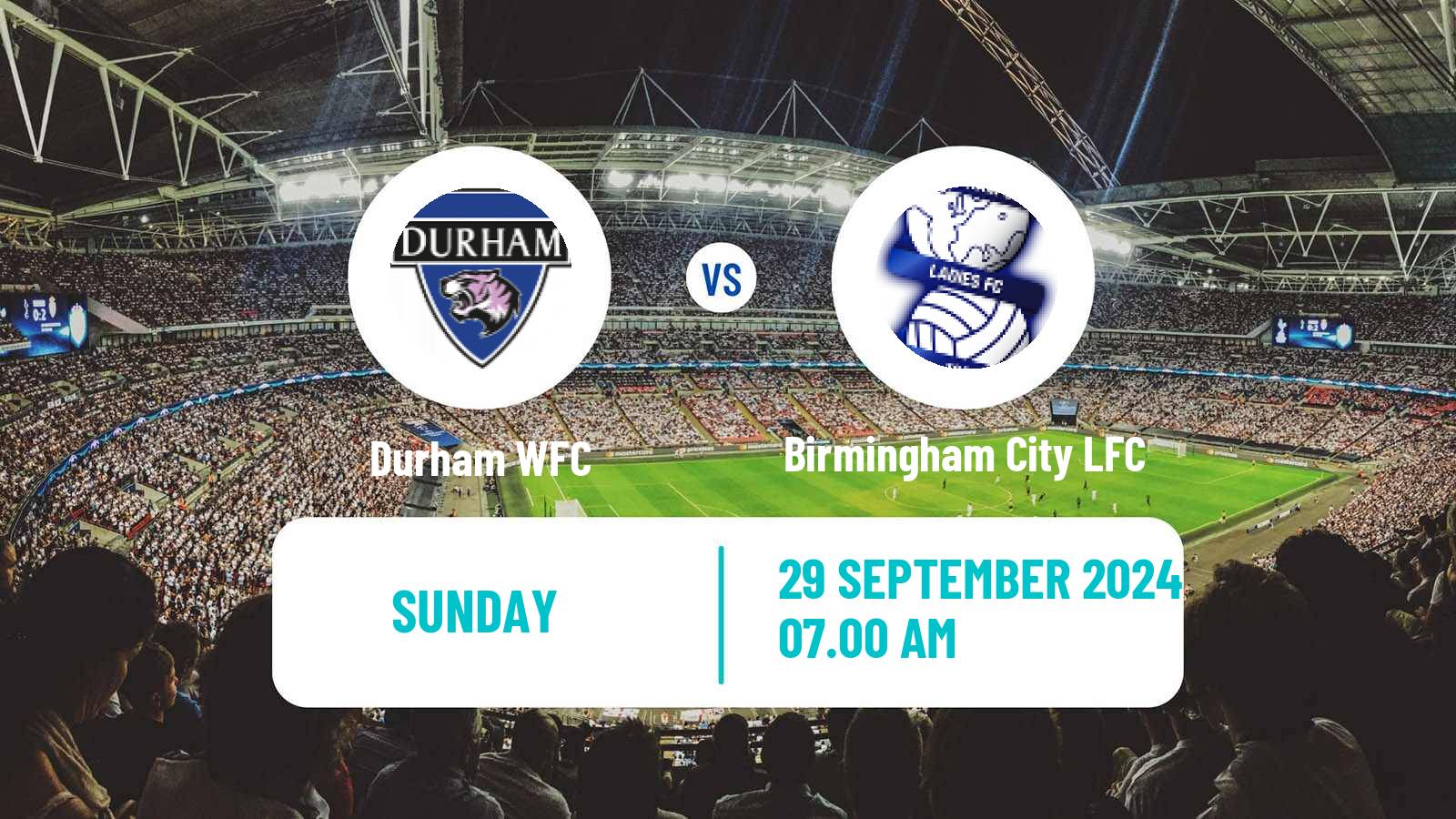 Soccer English Women Championship Durham - Birmingham City LFC