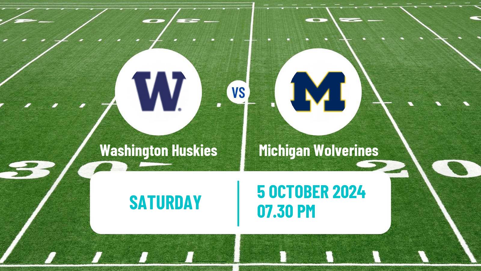 American football NCAA College Football Washington Huskies - Michigan Wolverines