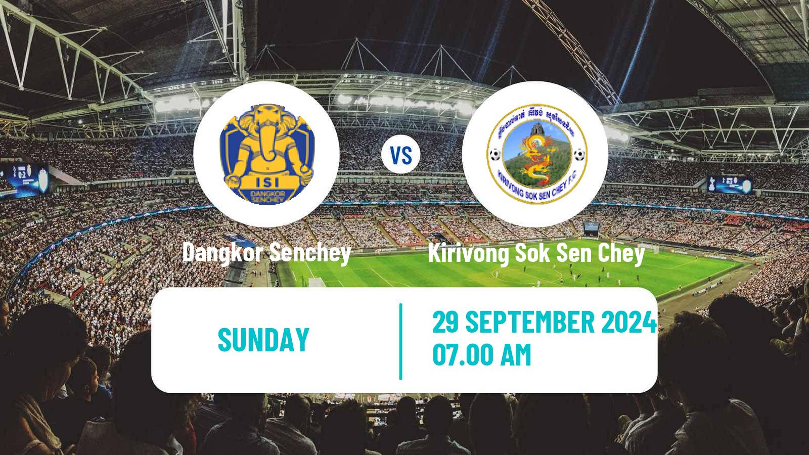 Soccer Cambodian CPL Dangkor Senchey - Kirivong Sok Sen Chey