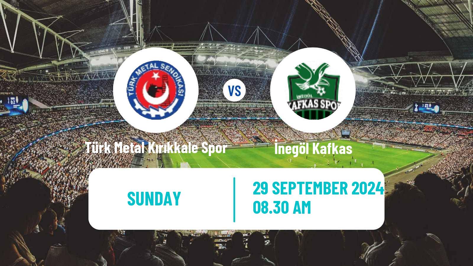 Soccer Turkish 3 Lig Group 2 Türk Metal Kırıkkale Spor - İnegöl Kafkas