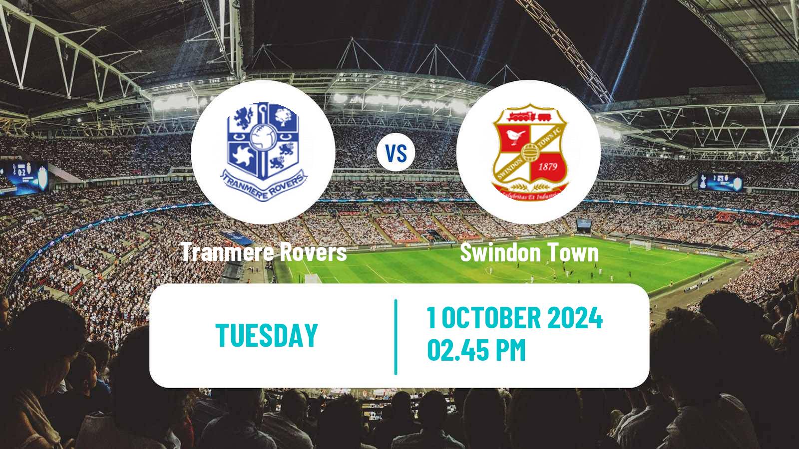 Soccer English League Two Tranmere Rovers - Swindon Town