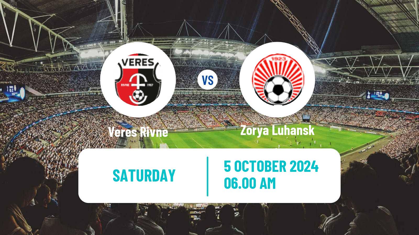 Soccer Ukrainian Premier League Veres Rivne - Zorya Luhansk