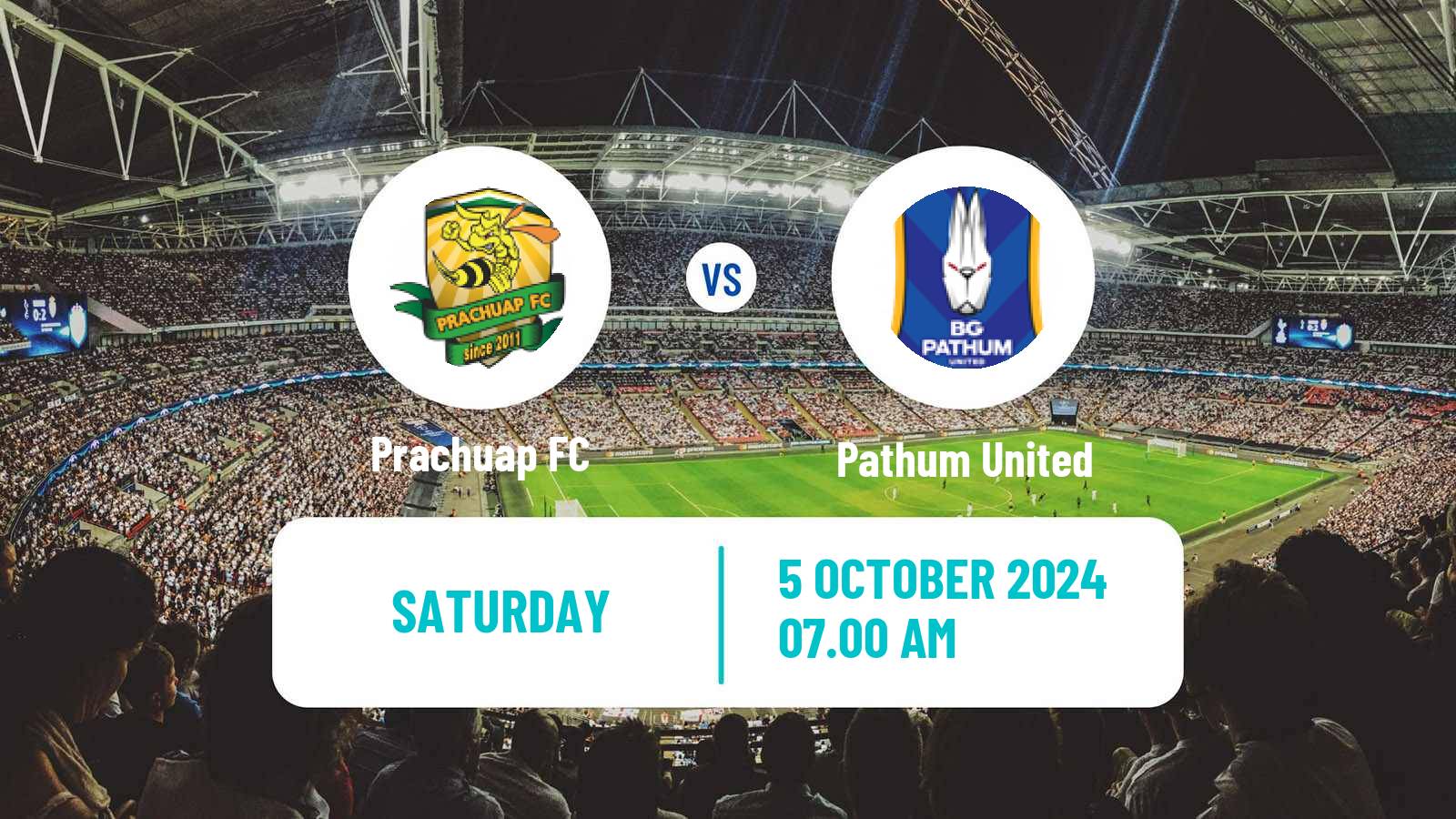 Soccer Thai League 1 Prachuap - Pathum United