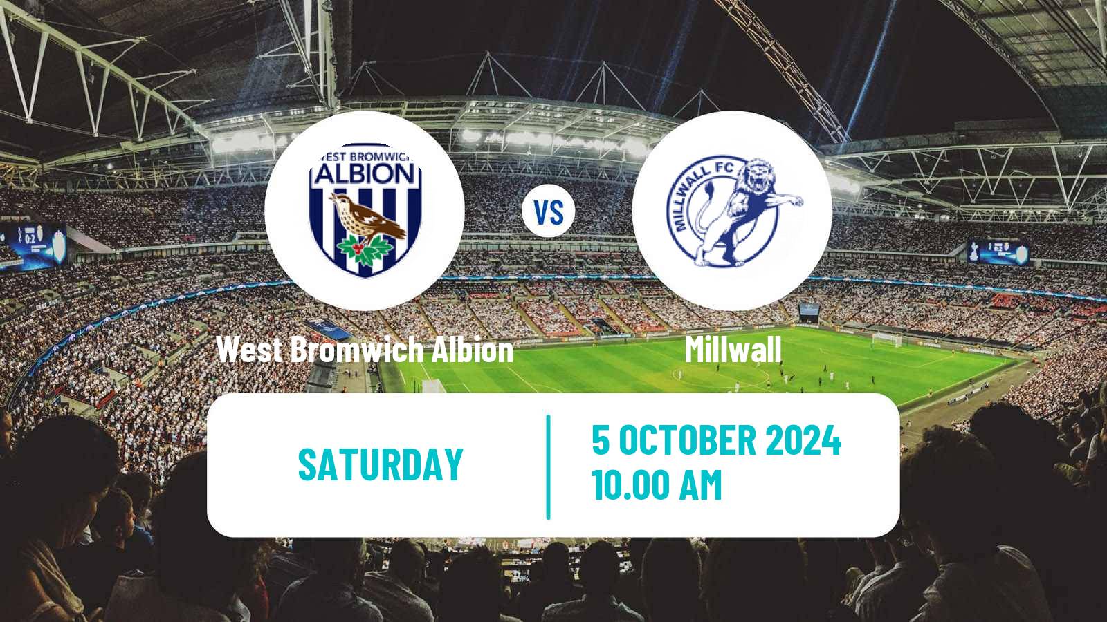 Soccer English League Championship West Bromwich Albion - Millwall