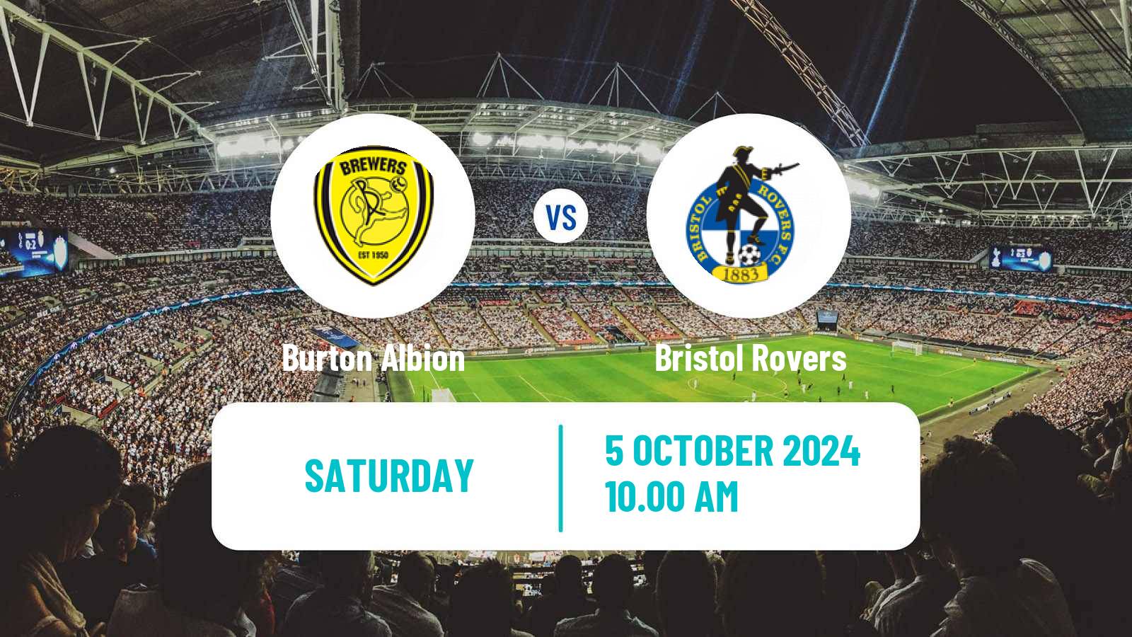 Soccer English League One Burton Albion - Bristol Rovers