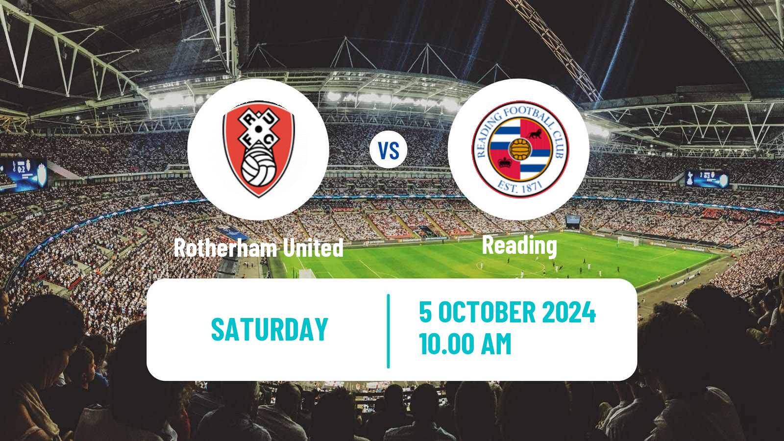 Soccer English League One Rotherham United - Reading