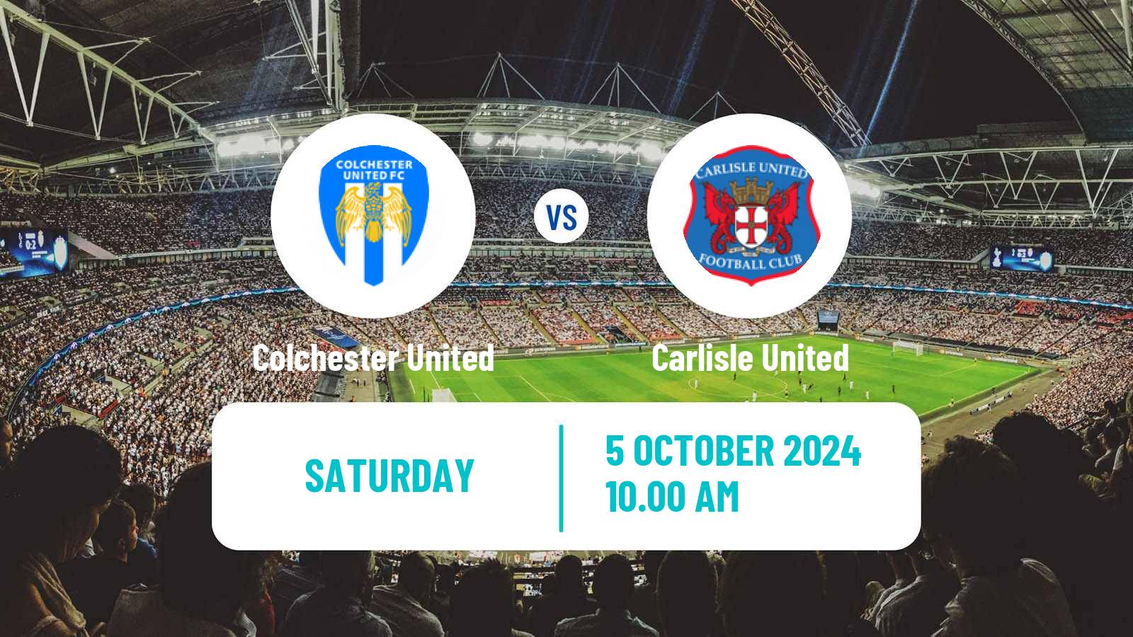 Soccer English League Two Colchester United - Carlisle United