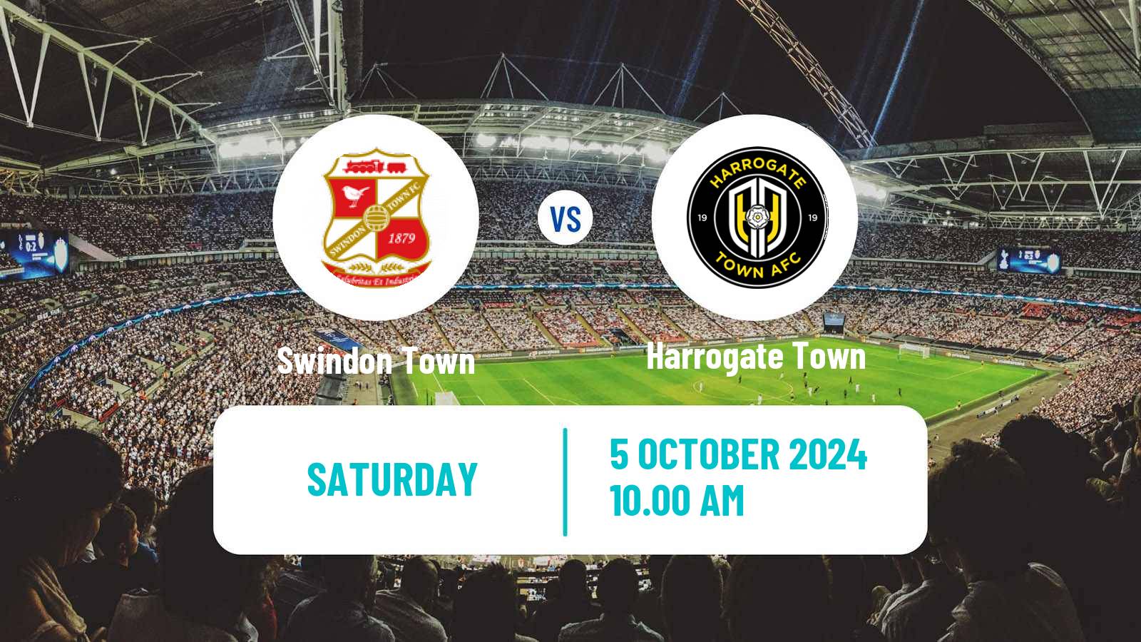 Soccer English League Two Swindon Town - Harrogate Town