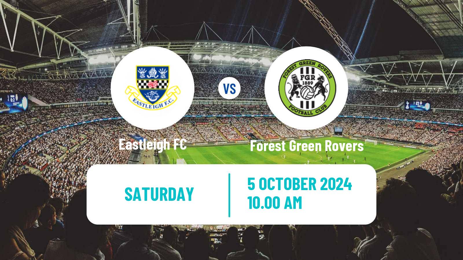 Soccer English National League Eastleigh - Forest Green Rovers