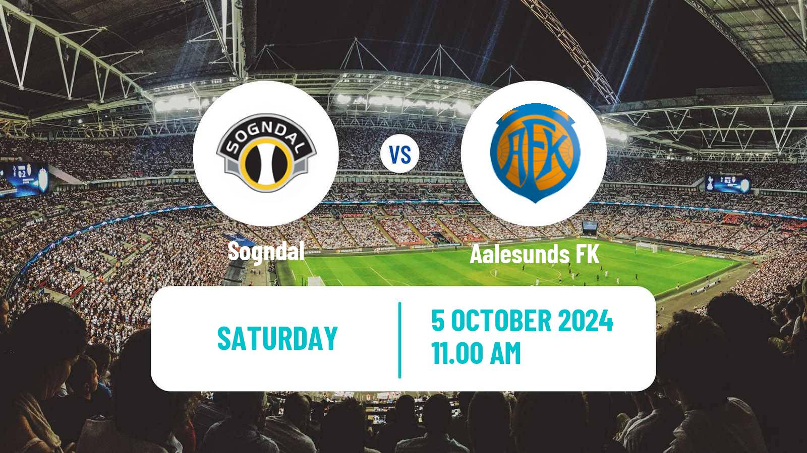 Soccer Norwegian Adeccoligaen Sogndal - Aalesunds