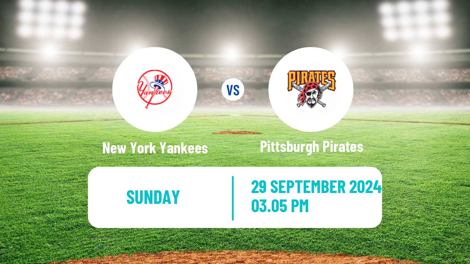 Baseball MLB New York Yankees - Pittsburgh Pirates