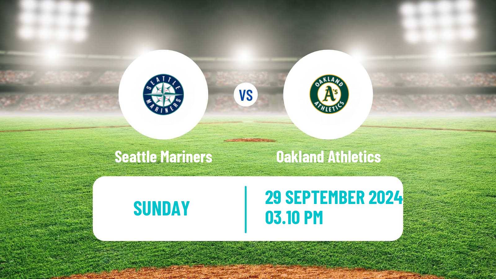 Baseball MLB Seattle Mariners - Oakland Athletics