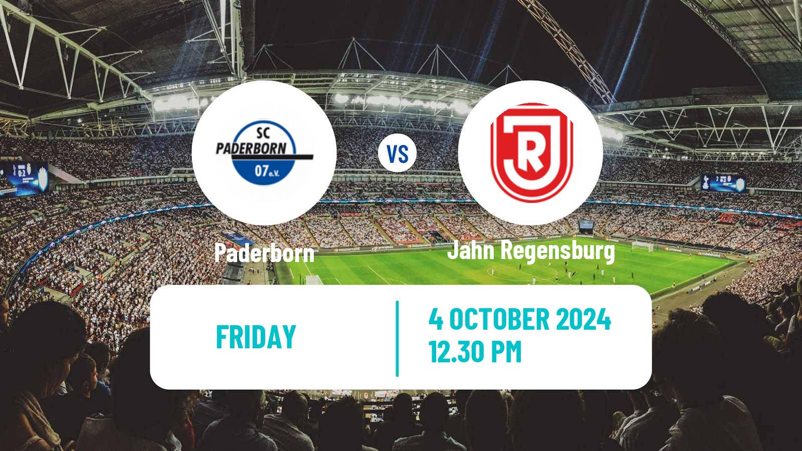 Soccer German 2 Bundesliga Paderborn - Jahn Regensburg