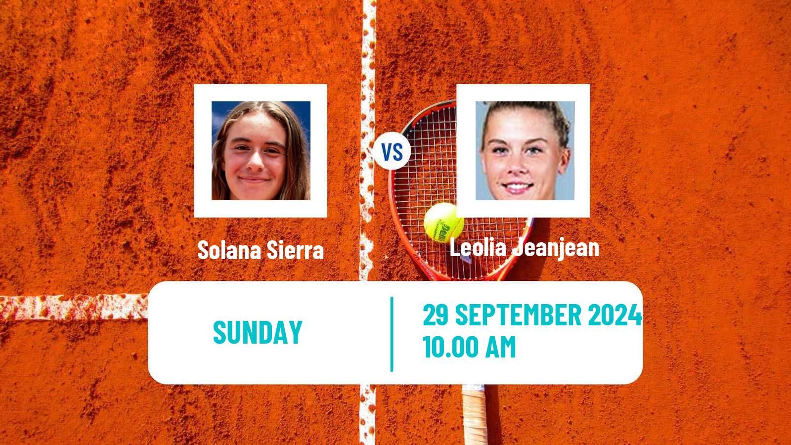 Tennis ITF W50 Pilar Women Solana Sierra - Leolia Jeanjean