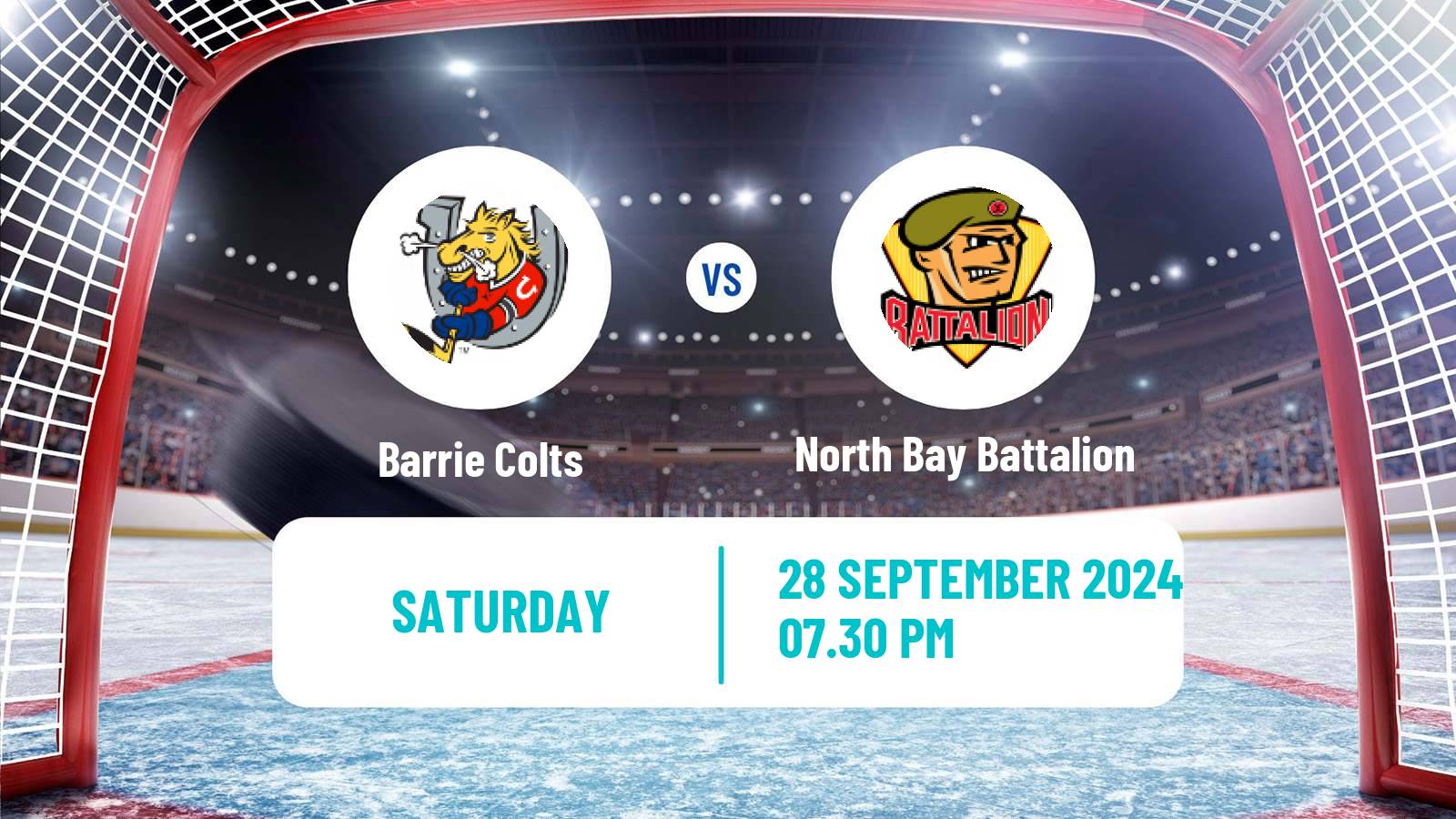 Hockey OHL Barrie Colts - North Bay Battalion