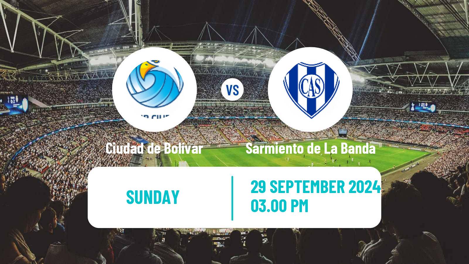 Soccer Argentinian Torneo Federal Ciudad de Bolívar - Sarmiento de La Banda