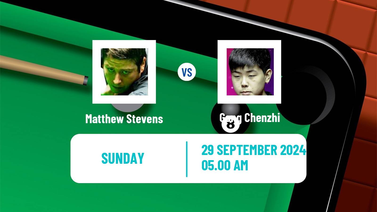 Snooker Northern Ireland Open Matthew Stevens - Gong Chenzhi