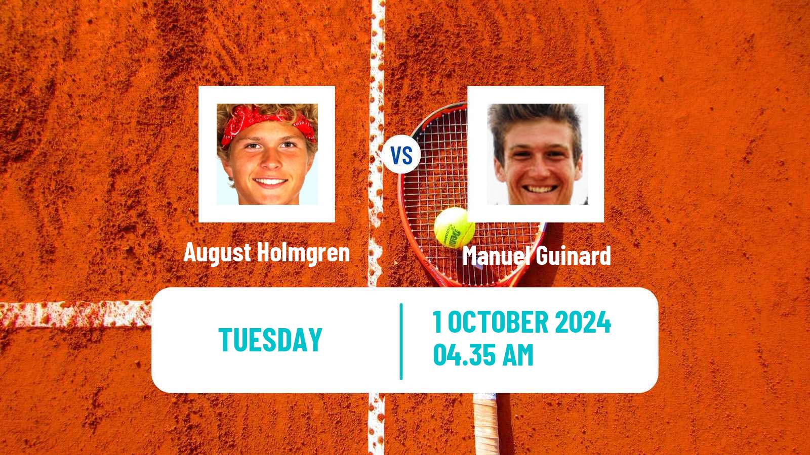 Tennis Mouilleron Le Captif Challenger Men August Holmgren - Manuel Guinard